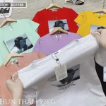 Áo thun thái nữ form suông vừa in hình 3D