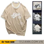 Áo Thun Unisex Cổ Tròn Form Rộng In Authenlic 26 - Áo Thun Nam Nữ Thể Thao (Size 50-95kg)