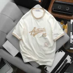 Áo Thun Unisex Cổ Tròn Form Rộng In Authenlic 26 - Áo Thun Nam Nữ Thể Thao (Size 50-95kg)