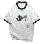 Áo Thun Unisex Cổ Tròn Form Rộng In Authenlic 26 - Áo Thun Nam Nữ Thể Thao (Size 50-95kg)