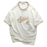 Áo Thun Unisex Cổ Tròn Form Rộng In Authenlic 26 - Áo Thun Nam Nữ Thể Thao (Size 50-95kg)