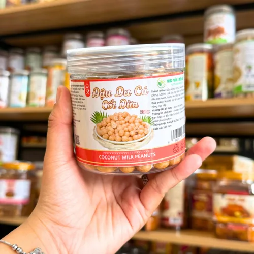 Đậu Da Cá Cốt Dừa Thơm Ngon Mini 200g - Hộp Pet
