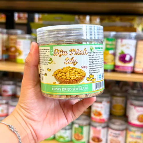 Đậu Nành Sấy Thơm Ngon Mini 200g - Hộp Pet