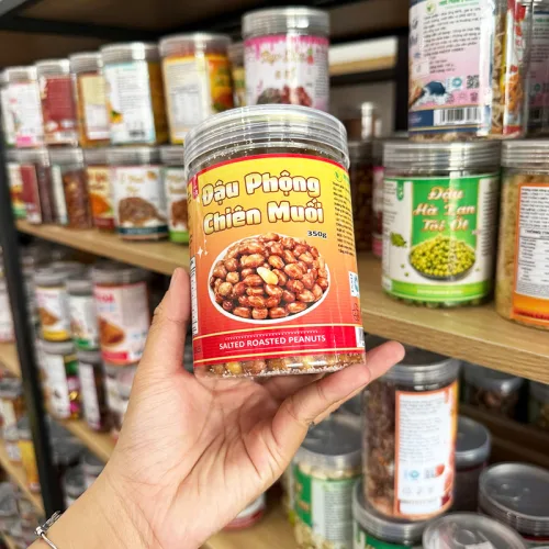 Đậu Phộng Chiên Muối Thơm Ngon 350g - Hộp Pet