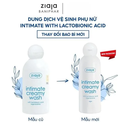 Dung Dịch Vệ Sinh Phụ Nữ Ziaja Intimate 200ml Xanh Dương Đậm