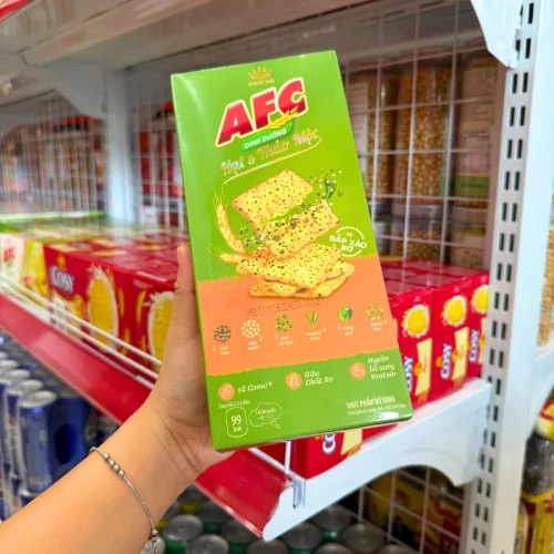 Bánh Afc Hạt Thảo Mộc Vị Bắp Xào Bơ - Bánh Kinh Đô Afc Dinh Dưỡng 172g (5 Gói x 21,8g)