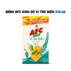 Bánh Afc Kinh Đô Vị Tảo Biển 215.6g (+ 2 Gói Afc Hạt & Thảo Mộc Vị Bắp Xào Bơ)