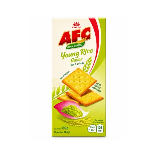 Bánh Afc Vị Cốm Non - Bánh Kinh Đô Afc Dinh Dưỡng 109g (5 Gói x 21,8g)