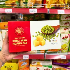 Bánh Đậu Xanh Rồng Vàng Hoàng Gia Hộp Đỏ 210g