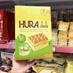 Bánh Bông Lan Bibica Hura Deli Hương Cốm Dừa 336g (12 Gói x 28g)