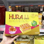 Bánh Bông Lan Bibica Hura Deli Hương Sữa Dâu 336g (12 Gói x 28g)