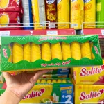 Bánh Bông Lan Tròn Nhân Kem Solite 3 Vị (Lá Dứa, Bơ Sữa) - Hộp 360g