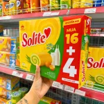 Bánh Bông Lan Cuộn lá Dứa Solite Kinh Đô 360g - Bánh Bông Lan Solite (16+4)