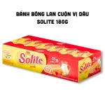 Bánh Bông Lan Cuộn Solite Vị Dâu Hộp Giấy 180g