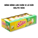 Bánh Bông Lan Cuộn Solite Vị Lá Dứa Hộp Giấy 180g