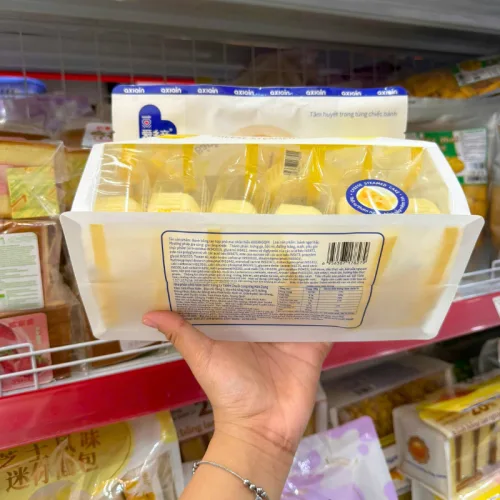 Bánh Bông Lan Hấp Phô Mai AXIQIN 7 Cái 360g
