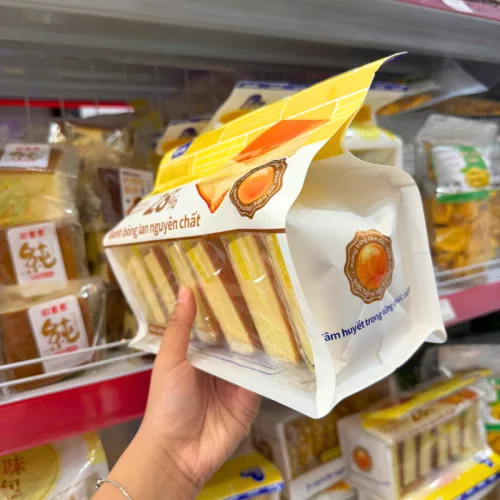 Bánh Bông Lan Nguyên Chất 28% Trứng Gà Tươi AXIQIN 360g