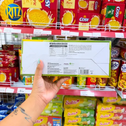 Bánh Bông Lan Solite Kinh Đô Cuộn Kem Vị Cốm Non Sữa Dừa 360g (20 Gói x18g) - Bánh Bông Lan Solite