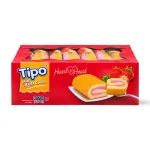 Bánh Bông Lan Cuộn Kem Tipo Hương Dâu 360g - Bánh Bông Lan Tipo