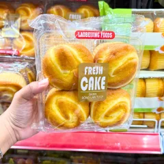 Bánh Bông Lan Tươi Laobeijing Foods Vị Bơ Sữa Khay 4 Cái 183g