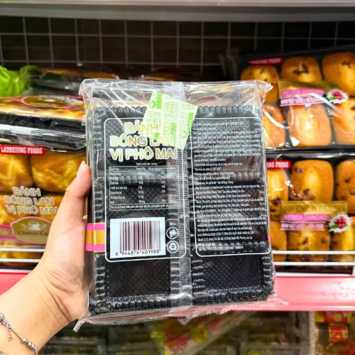 Bánh Bông Lan Tươi Laobeijing Foods Vị Phô Mai Khay 6 Cái 183g