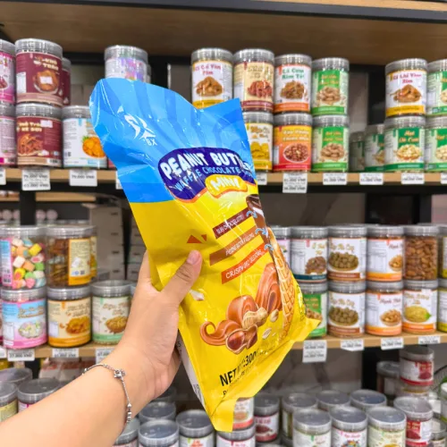 Bánh Ốc Quế Waffle Bơ Đậu Phộng Socola BX 300g