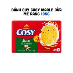 Bánh Quy Cosy Marie Dừa Sấy Mè Rang 105g (5 Gói x 21g) - Bánh Cosy Kinh Đô