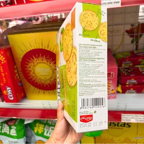 Bánh Cracker Rau Củ Chà Bông Tipo 265g