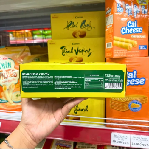 Bánh Custas Nhân Kem Cốm An Khang Hộp 94,2g