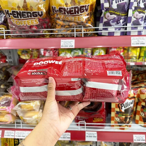 Bánh Donut Dowee Vị Socola Gói 12 Cái 348g