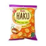Bánh Gạo Mini Oishi Haku Mè Rang Tỏi Giòn 150g