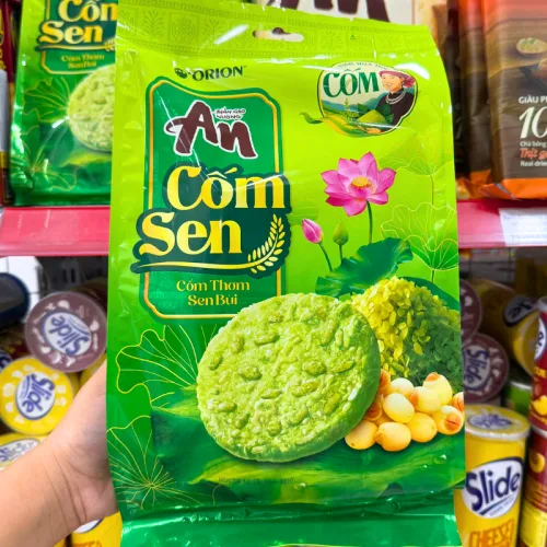 Bánh Gạo Nướng AN Cốm Sen Orion 168g