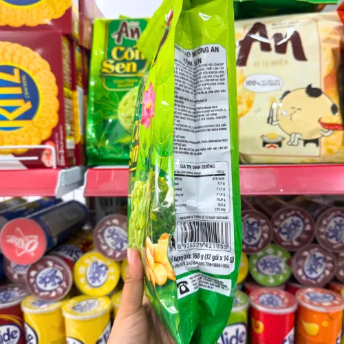 Bánh Gạo Nướng AN Cốm Sen Orion 168g