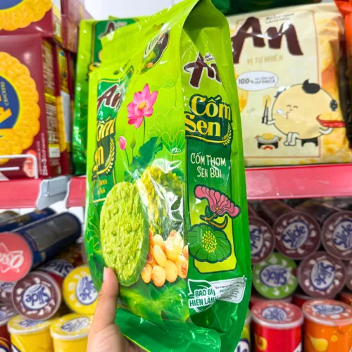 Bánh Gạo Nướng AN Cốm Sen Orion 168g