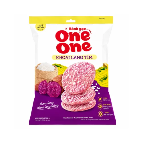 Bánh Gạo One One Khoai Lang Tím 166gr