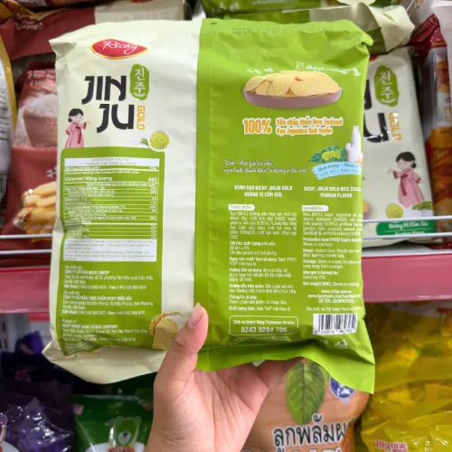 Bánh Gạo Richy Jinju Cốm Sữa 145g