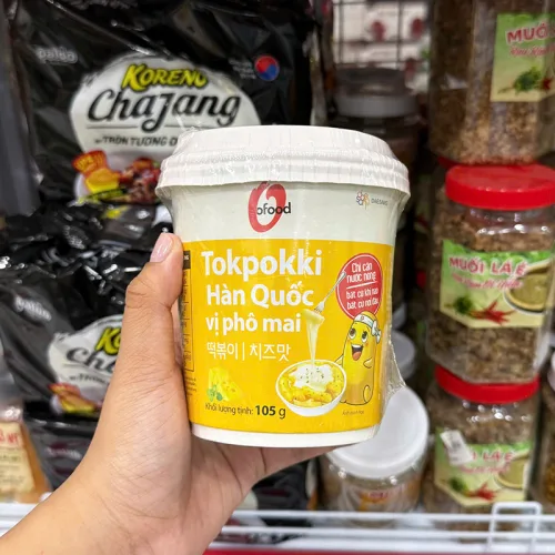 Bánh Gạo Tokpokki Hàn Quốc Vị Phô Mai O'Food Hộp 140g