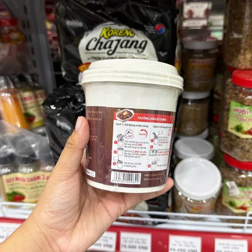 Bánh Gạo Tokpokki Hàn Quốc Vị Tương Đen O'Food Hộp 140g