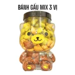 Bánh Gấu Mix 3 Vị Thơm Ngon 500g - Hộp Gấu Lớn