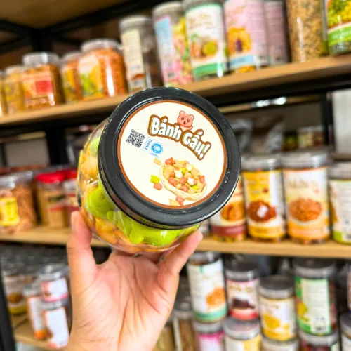 Bánh Gấu Mix 3 Vị Thơm Ngon 500g - Hộp Gấu Lớn
