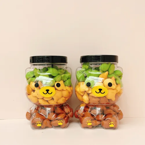 Bánh Gấu Mix 3 Vị Thơm Ngon 500g - Hộp Gấu Lớn