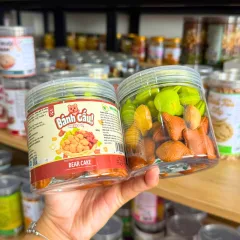 Bánh Gấu Mix 3 Vị (Truyền Thống - Socola - Chùm Ngây) Mini 200g - Hộp Pet