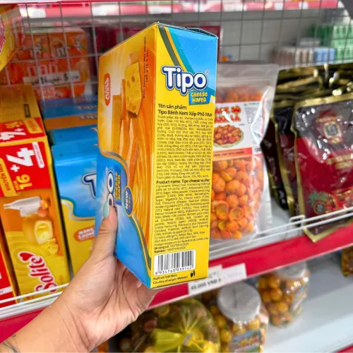 Bánh Kem Xốp Tipo Vị Phô Mai Hộp 180g - Bánh Tipo Vị Phô Mai