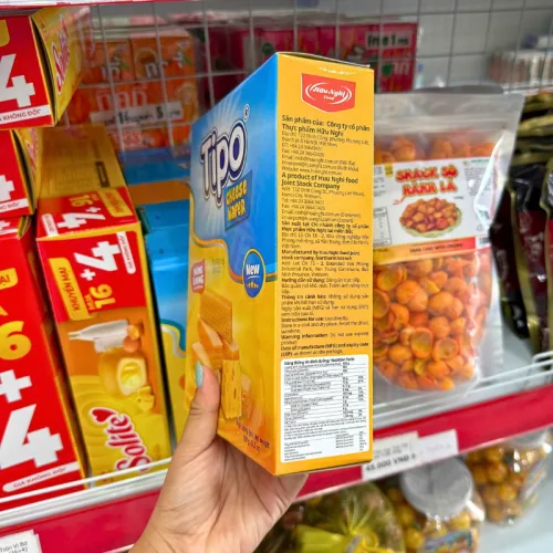 Bánh Kem Xốp Tipo Vị Phô Mai Hộp 180g - Bánh Tipo Vị Phô Mai