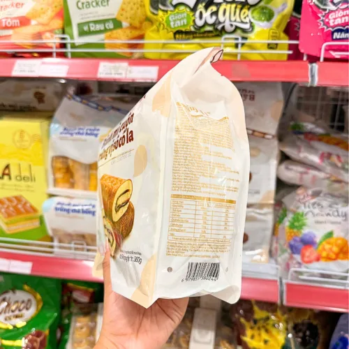 Bánh Mì Cuộn Trứng Vị Socola Heshan 360g