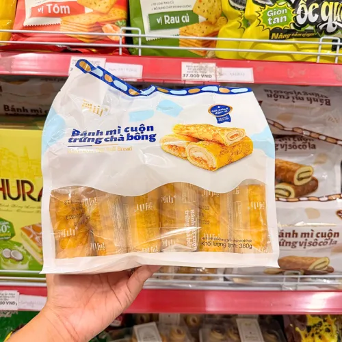 Bánh Mì Cuộn Trứng Chà Bông Heshan 360g