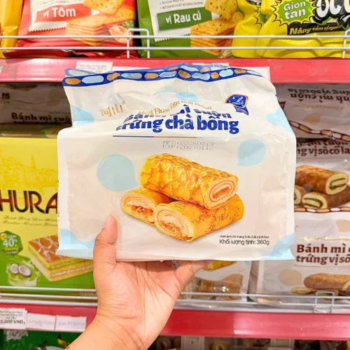 Bánh Mì Cuộn Trứng Chà Bông Heshan 360g