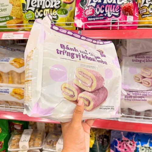 Bánh Mì Cuộn Trứng Vị Khoai Môn Heshan 360g