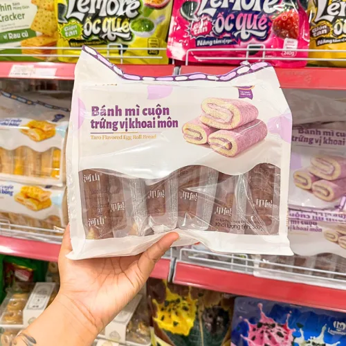 Bánh Mì Cuộn Trứng Vị Khoai Môn Heshan 360g
