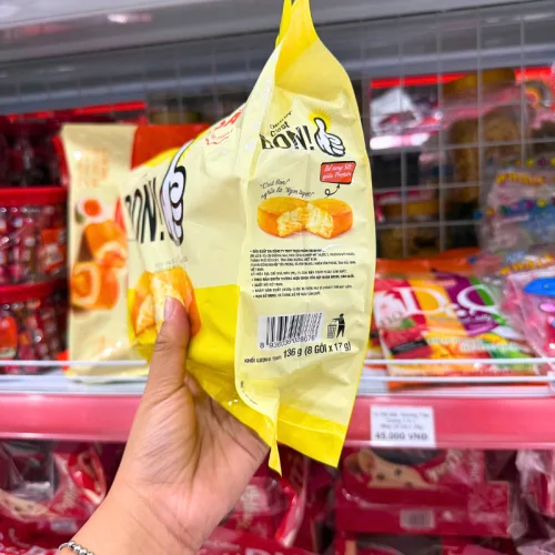 Bánh Ăn Sáng Orion C'est Bon Vị Sợi Thịt Gà 162.4g - Bịch Vàng